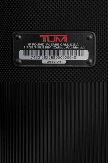 tumi tracer registration.